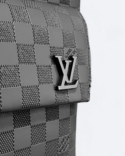 Louis Vuitton - Damier Pattern Embossed Takeoff Backpack - Black