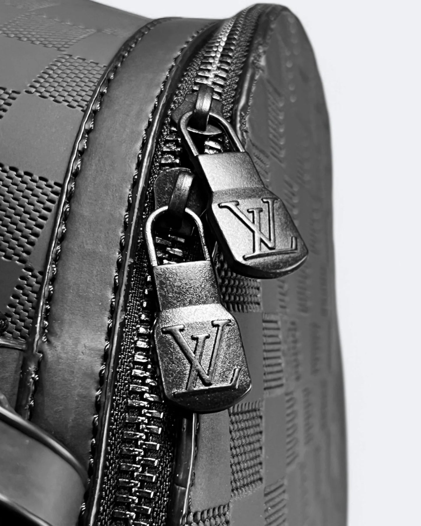 Louis Vuitton - Damier Pattern Embossed Takeoff Backpack - Black