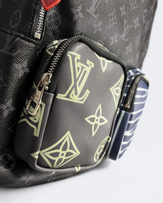 Louis Vuitton - LV Pattern Multipocket Backpack - Black