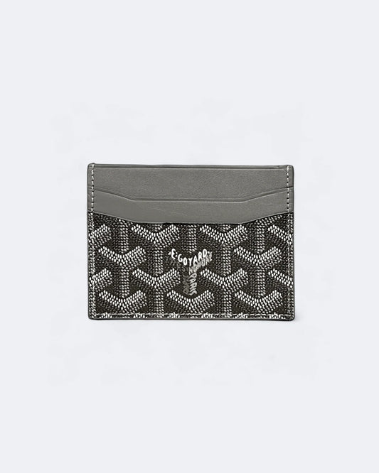 Goyard Pattern Cardholder - Light Gray