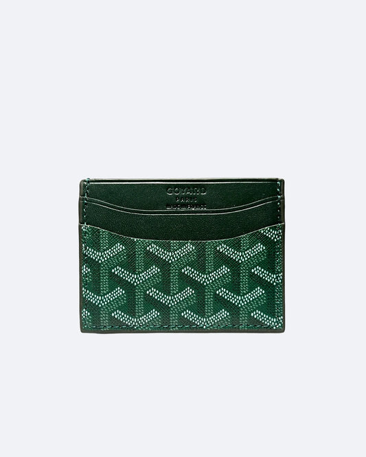 Goyard Pattern Cardholder - Pine Green