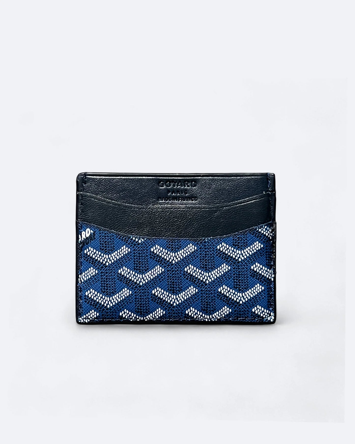 Goyard Pattern Cardholder - Dark Blue