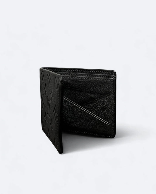 LVTN - LV Pattern Embossed Wallet - Black