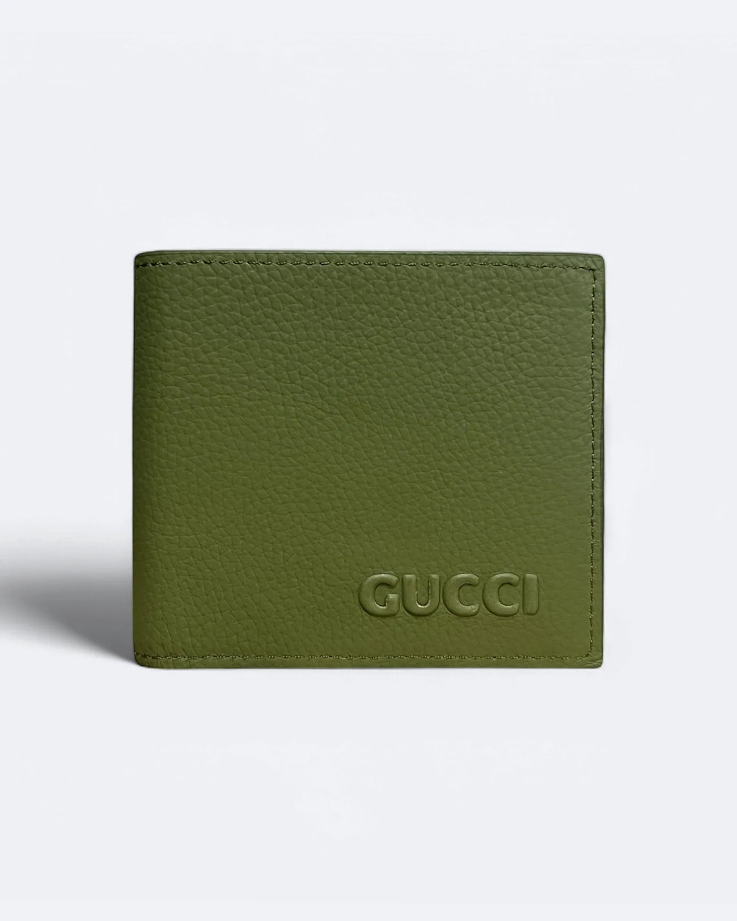 Gucci - Embossed Logo Wallet - Olive Green