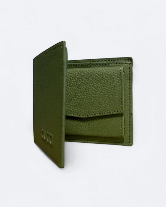 Gucci - Embossed Logo Wallet - Olive Green