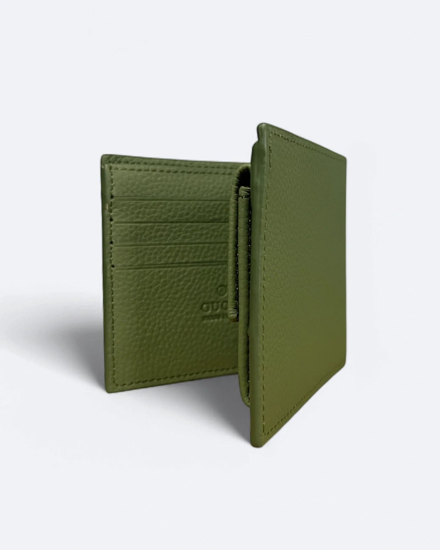 Gucci - Embossed Logo Wallet - Olive Green