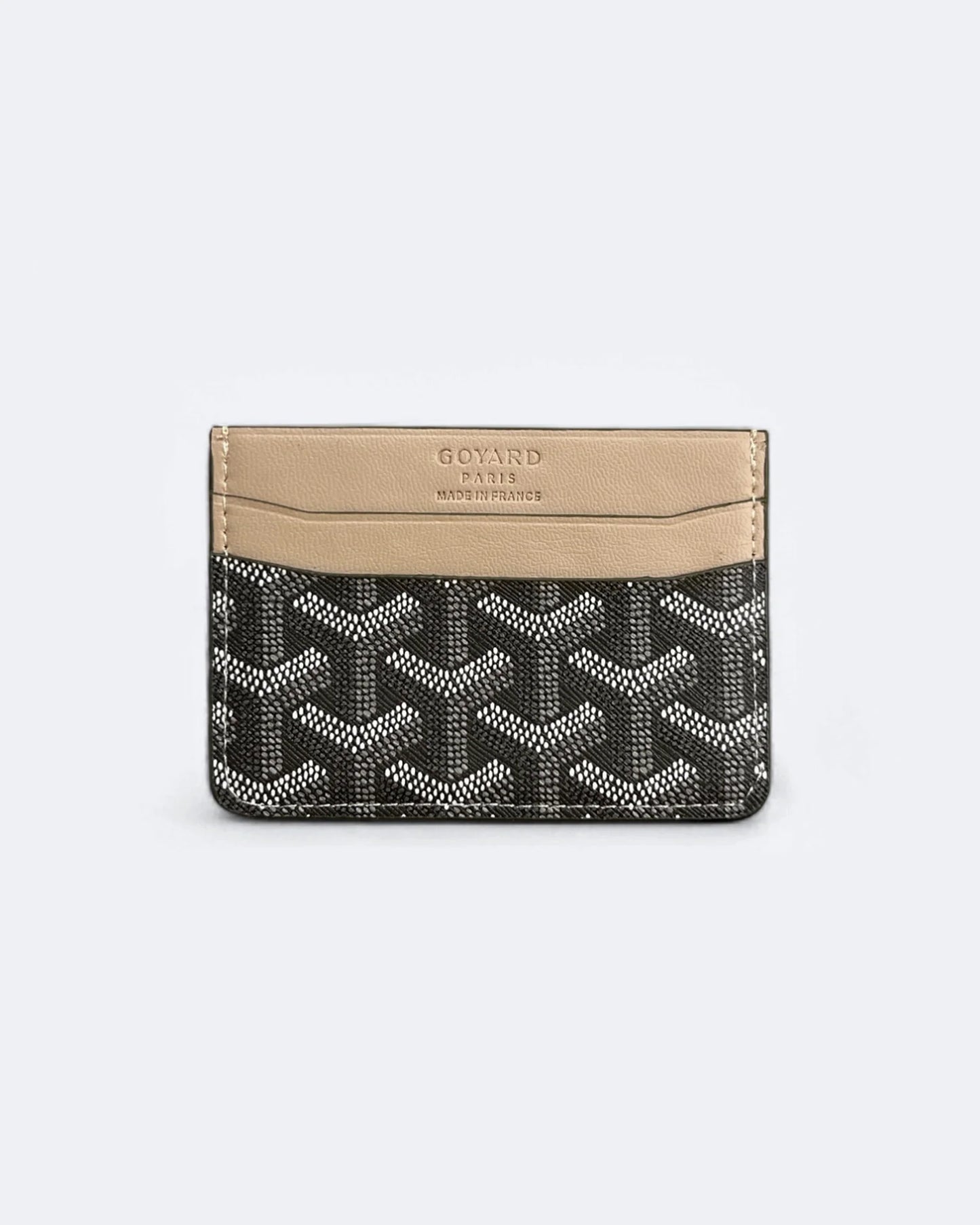 Goyard Pattern Cardholder - Gray/Beige