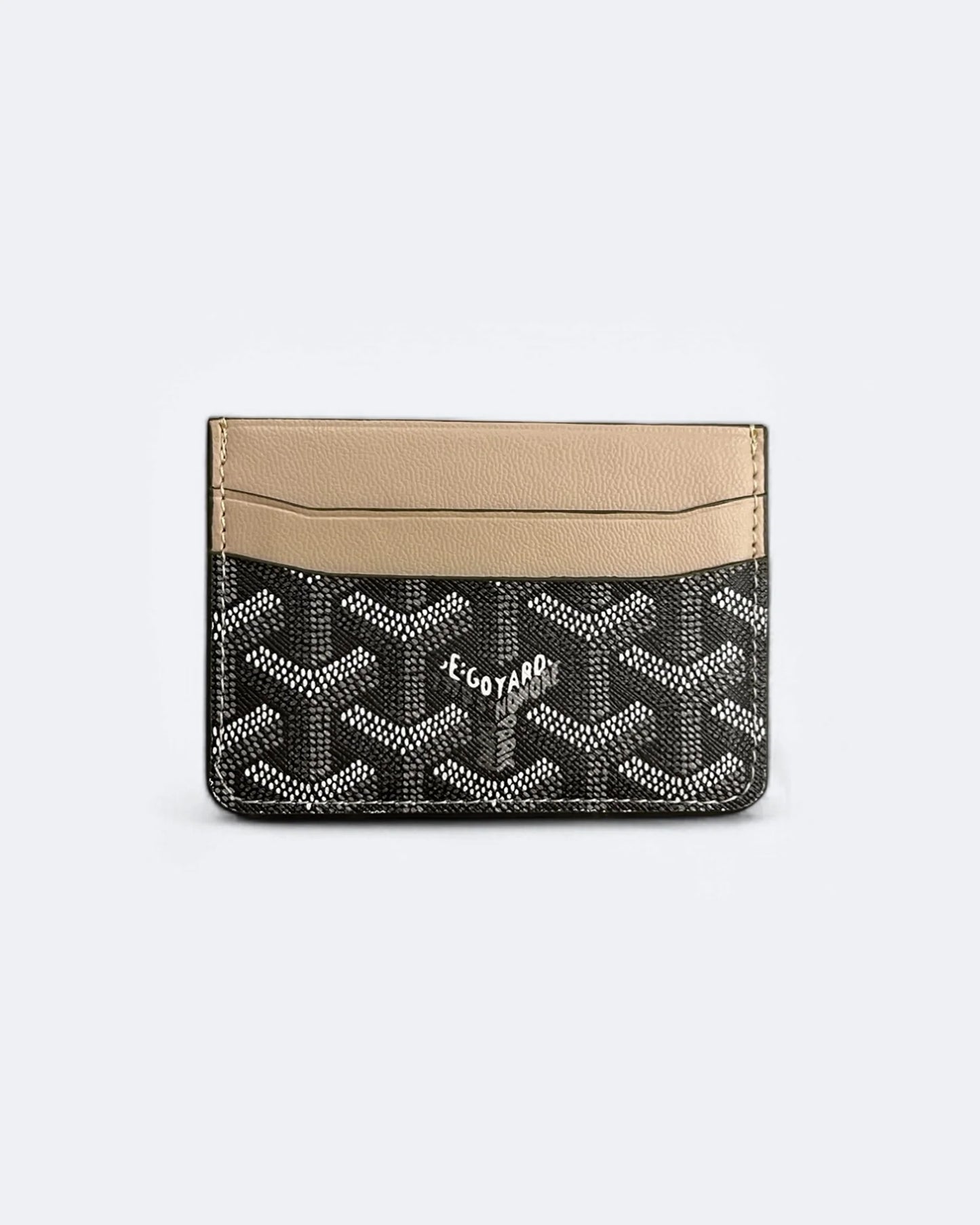 Goyard Pattern Cardholder - Gray/Beige