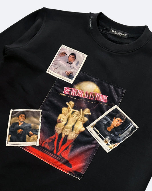 Dolce & Gabbana - Scraface Sweatshirt - Black