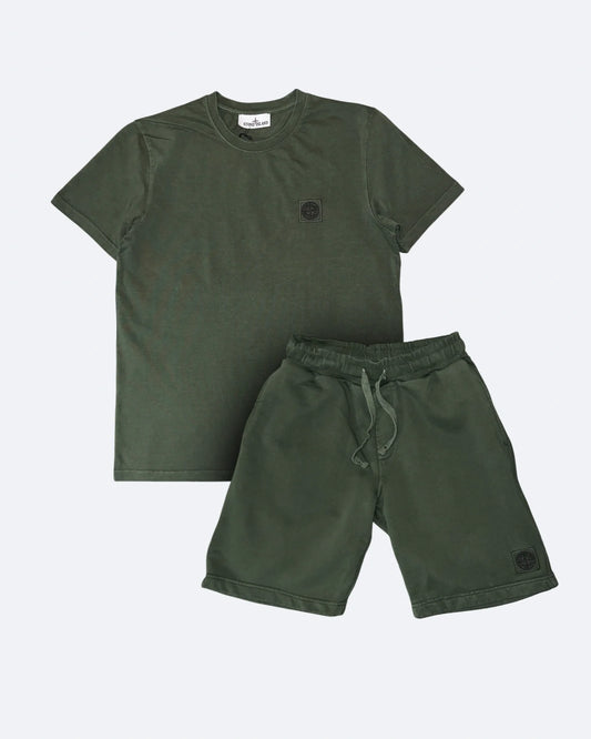 Stone Island - Patch Logo Summer Set - Dark Green