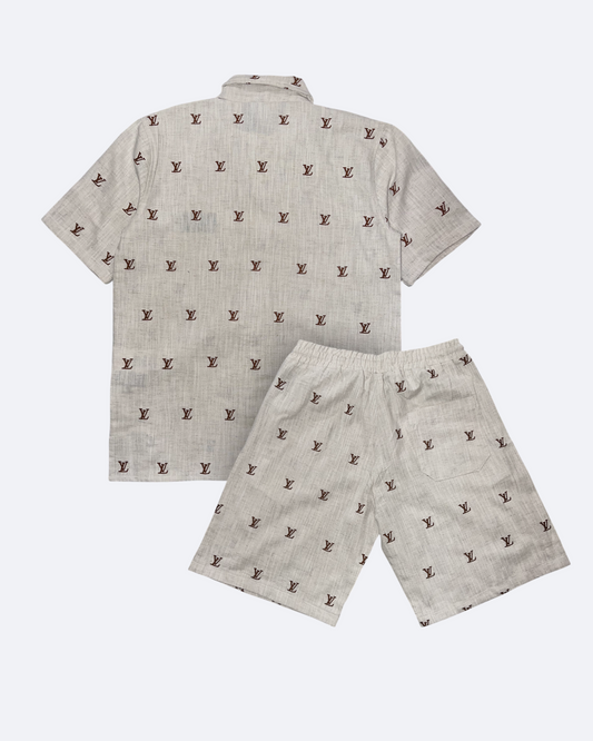 Louis Vuitton - LV Monogram Linen Set - Cream