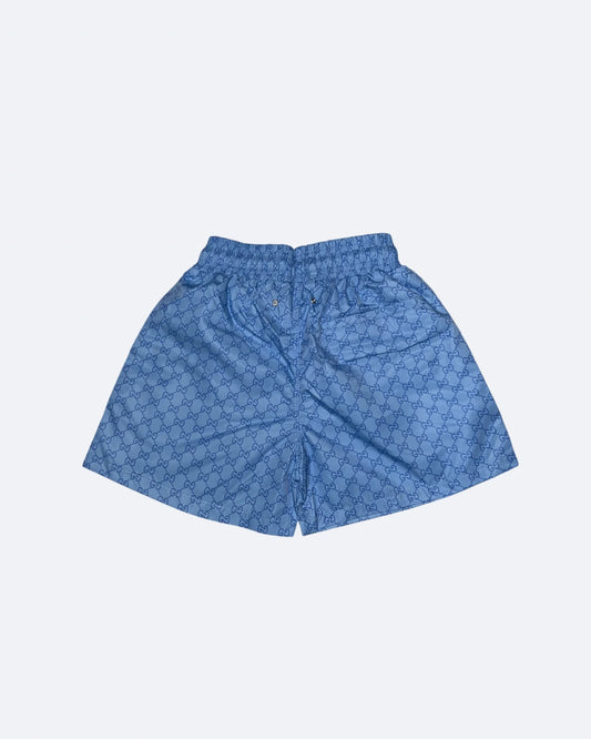 Gucci - GG Pattern Swim Shorts - Sky Blue