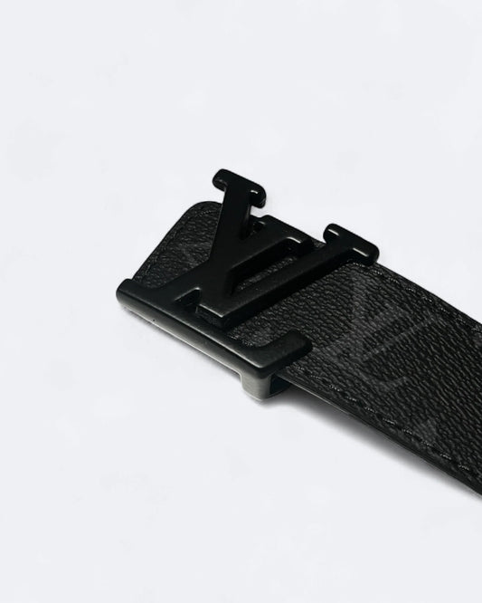 Louis Vuitton - LV Black Pattern Belt - Black