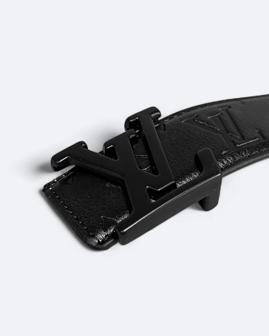 Louis Vuitton - LV Embossed Pattern Belt - Black