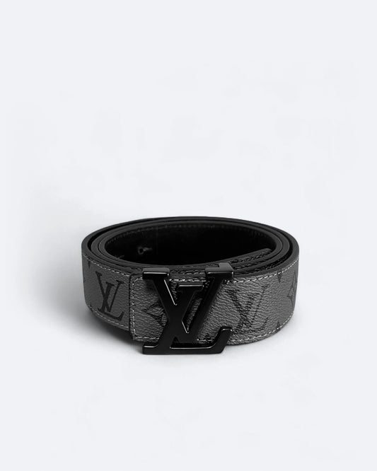 Louis Vuitton - LV Gray Pattern Belt - Black
