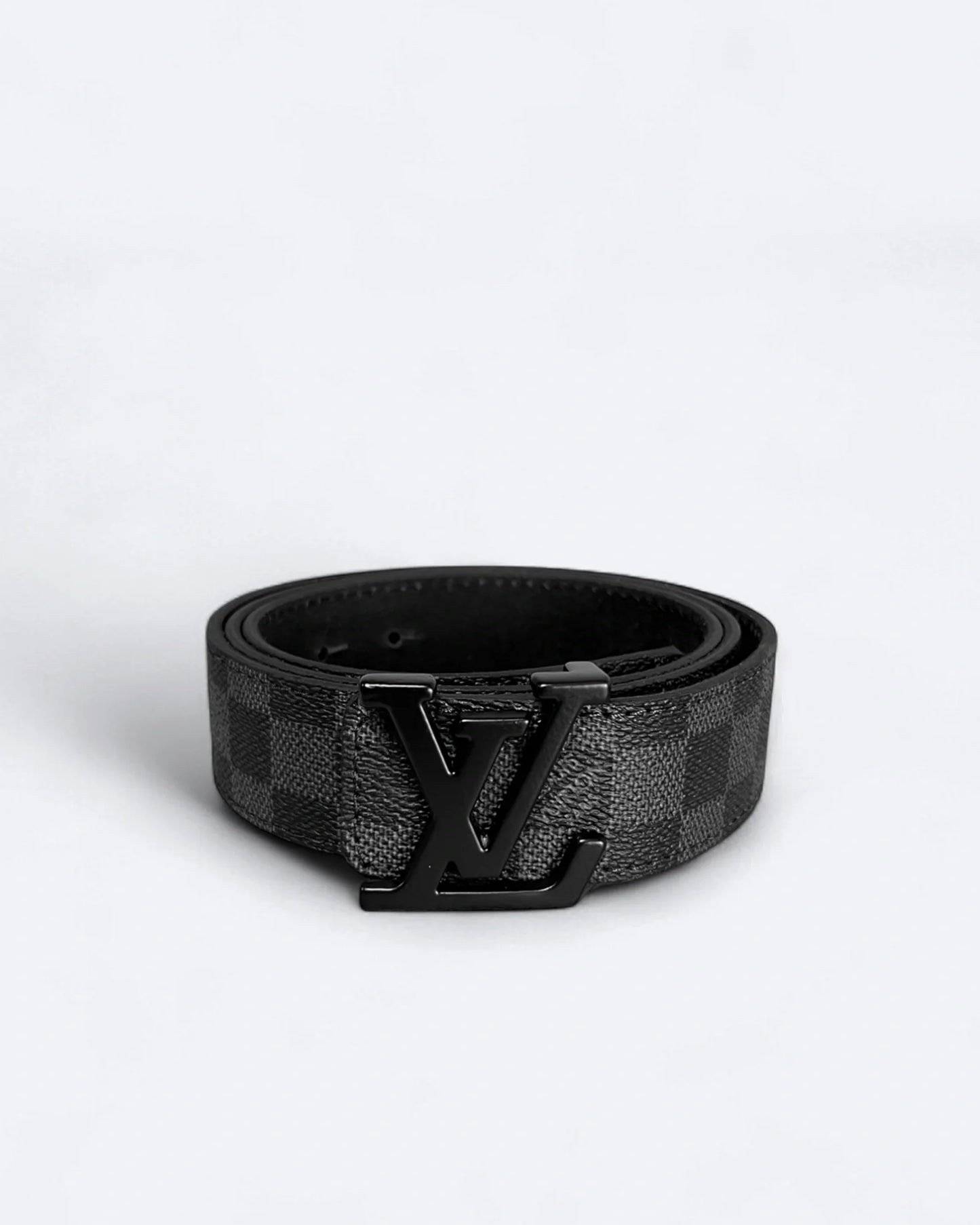 Louis Vuitton - Damier Black Pattern Belt - Black
