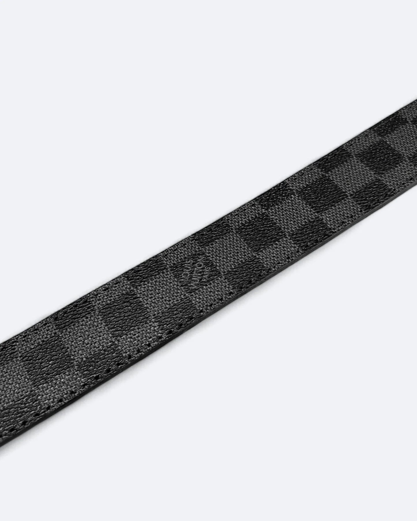 Louis Vuitton - Damier Black Pattern Belt - Black