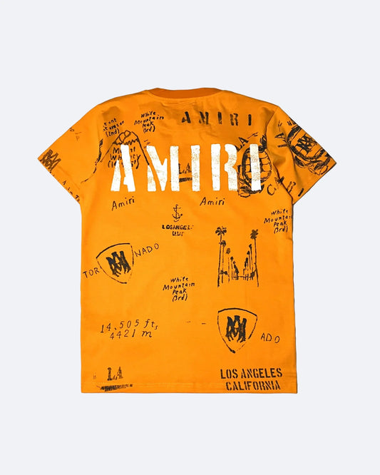 Amiri - Vintage Ink T-Shirt - Orange