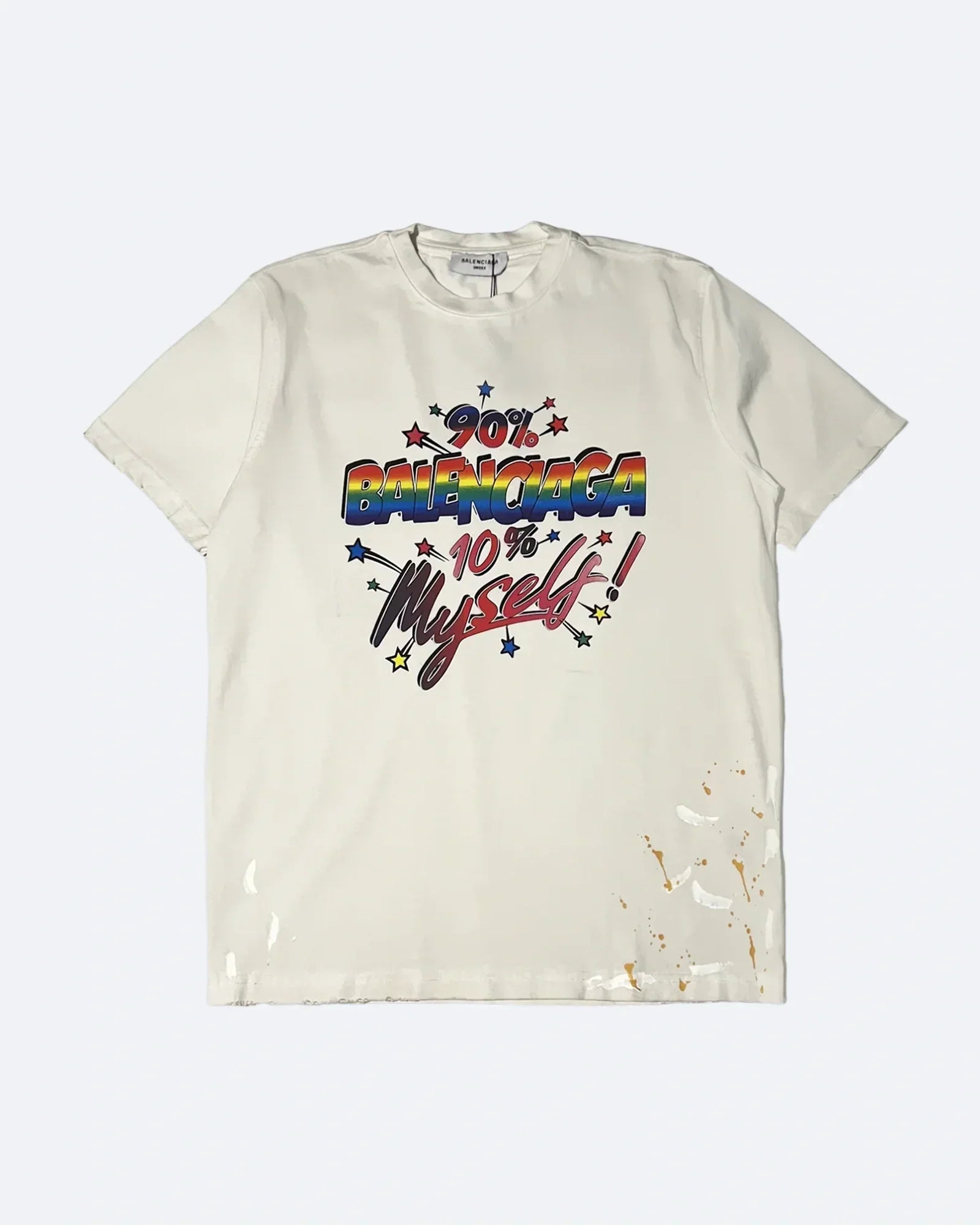 Balenciaga - 90/10 Logo Print T-Shirt - White