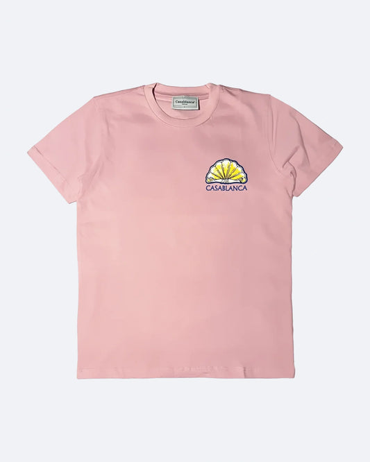 Casablanca - Conch Print T-Shirt - Pink