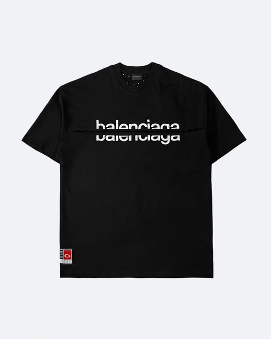 Balenciaga - Split Logo T-Shirt - Black