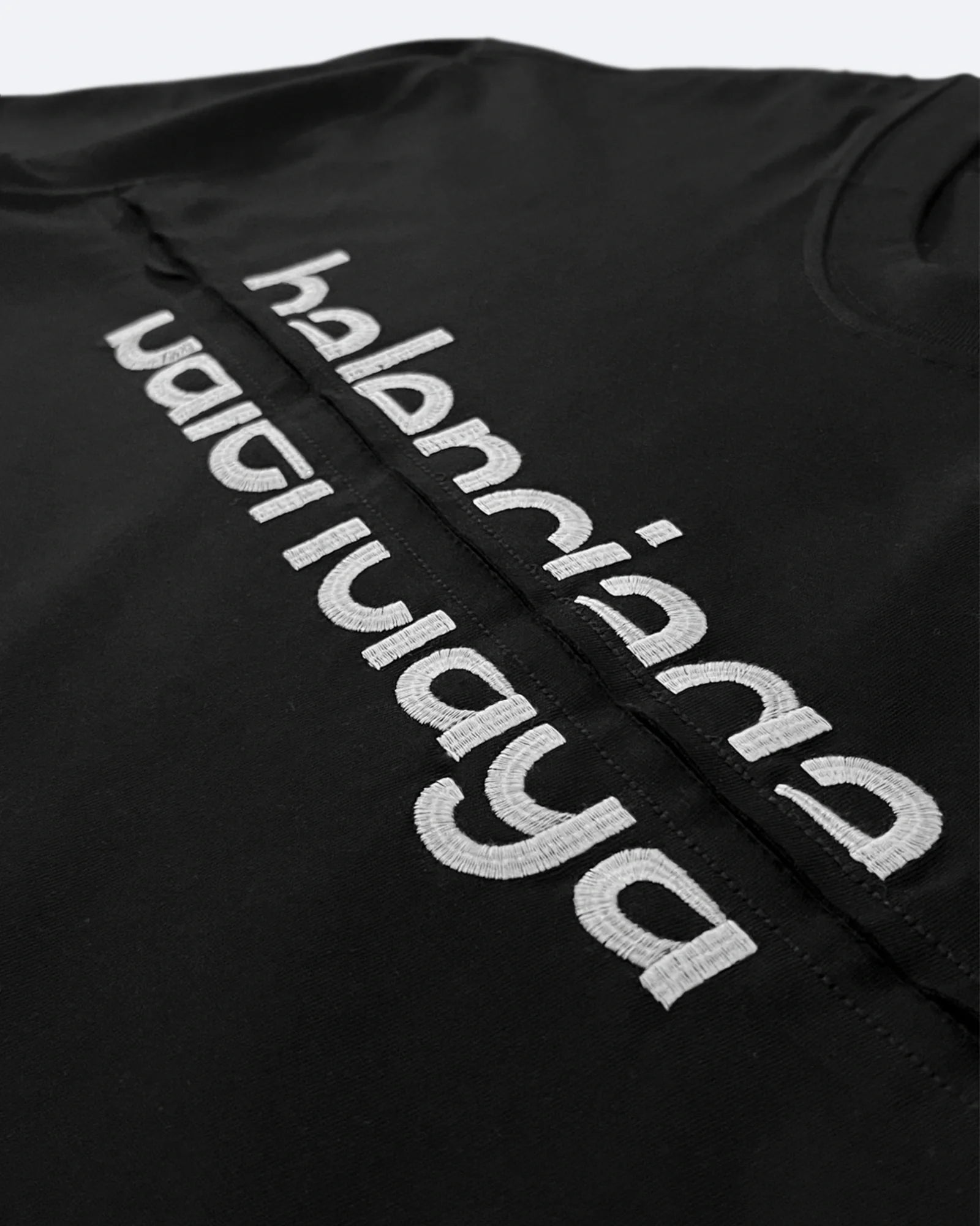 Balenciaga - Split Logo T-Shirt - Black