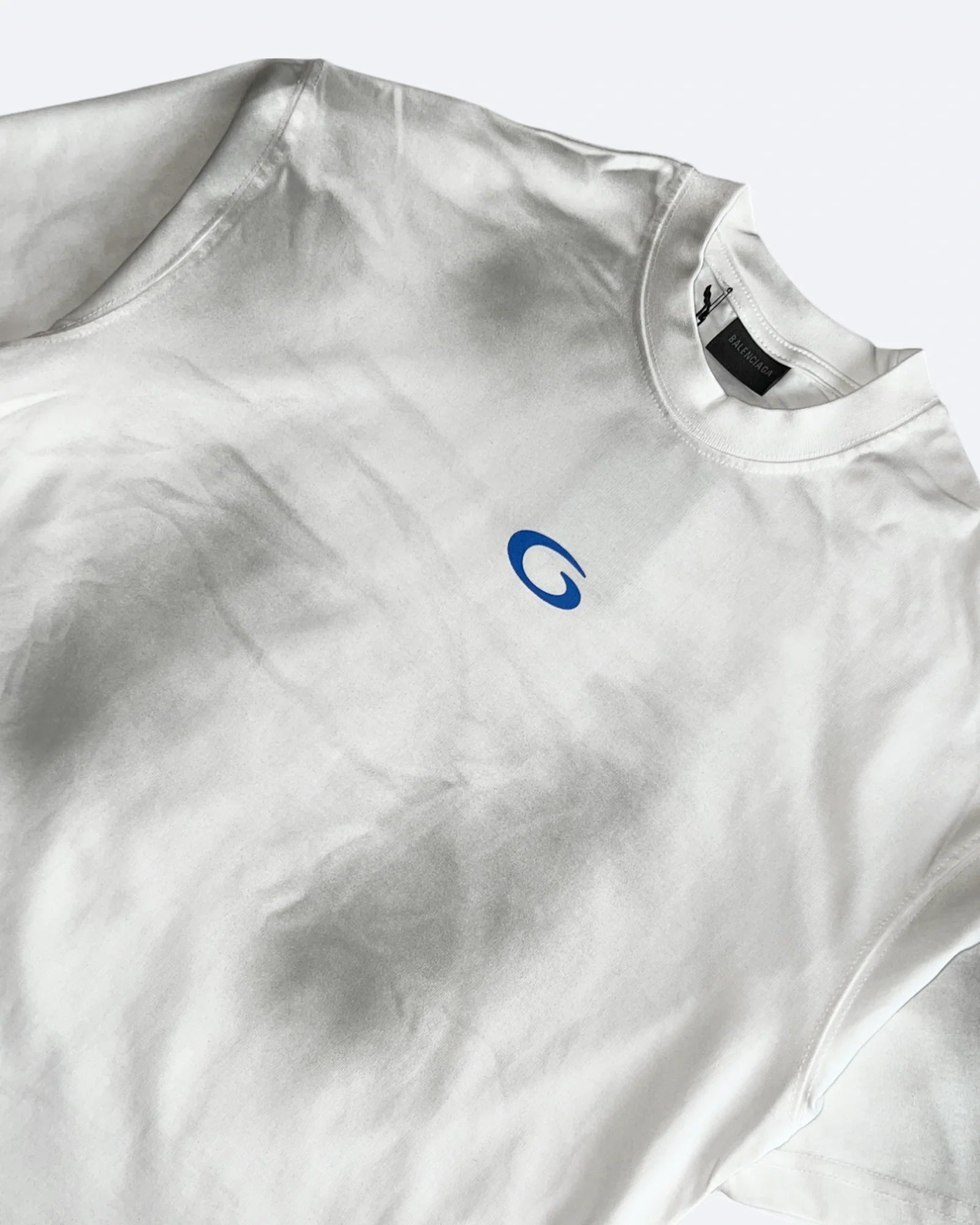 Balenciaga - G Logo College T-Shirt - Dirty White