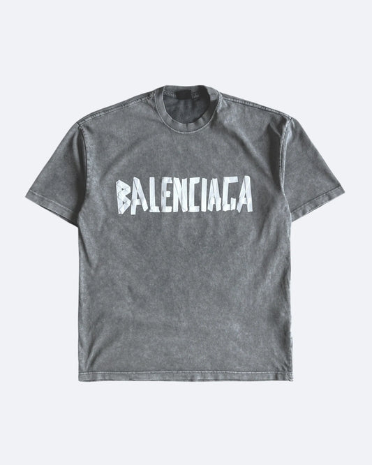 Balenciaga - White Tape T-Shirt - Gray