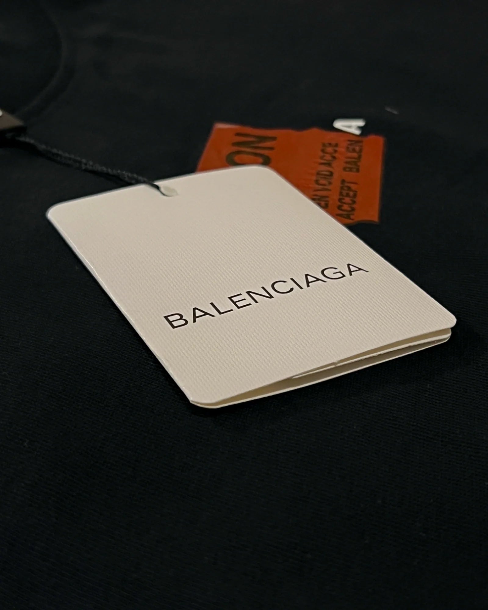 Balenciaga - Red Taped Logo T-Shirt - Black