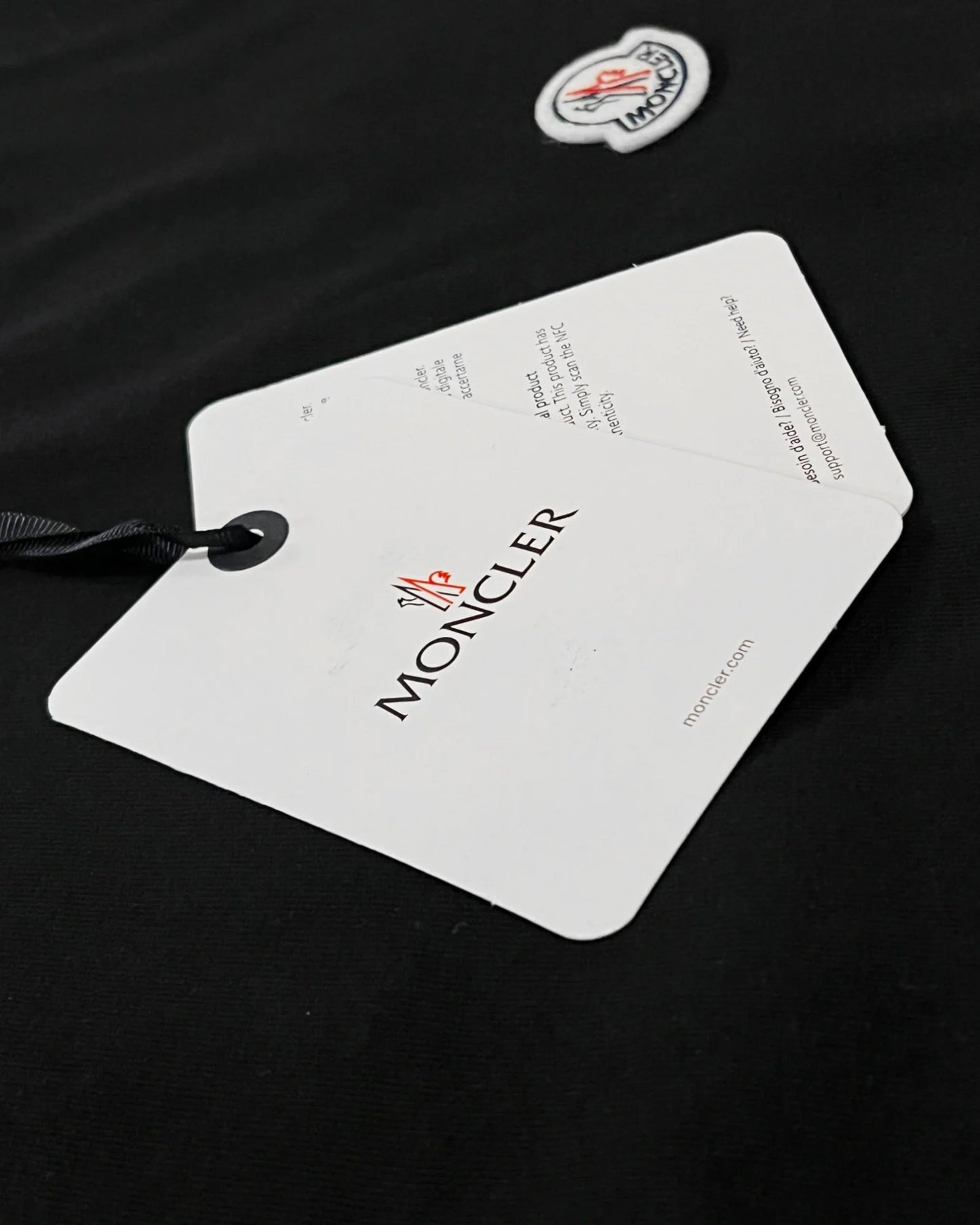 Moncler - Spray Logo T-Shirt - Black