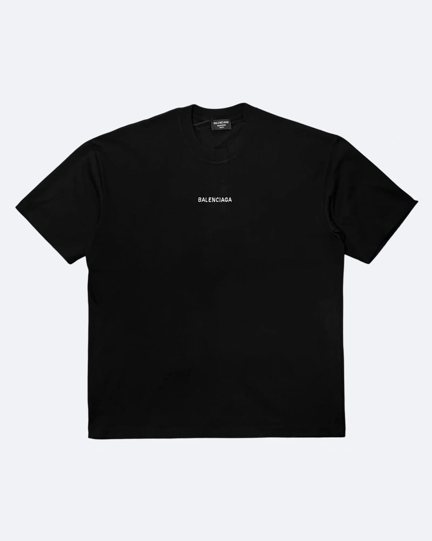 Balenciaga - Logo Embroidery T-Shirt - Black