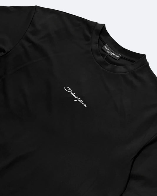 Dolce & Gabbana - Signature Logo Fit T-Shirt - Black