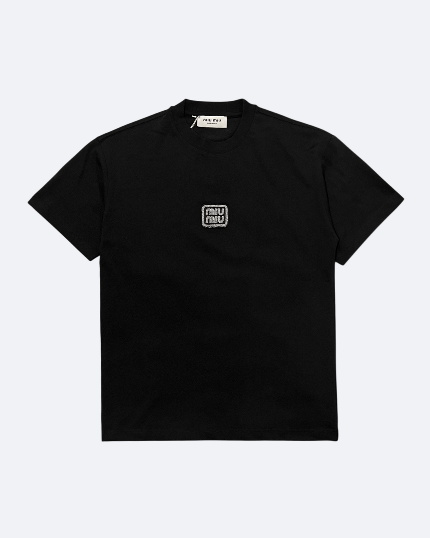 Miu Miu - Logo Patch T-Shirt - Black