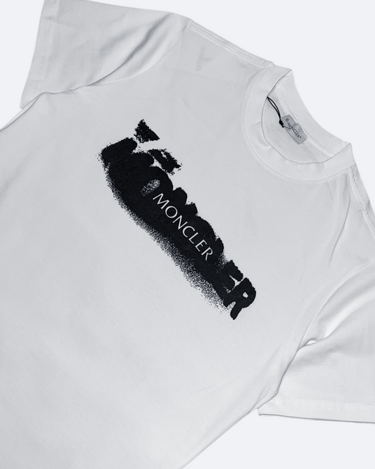 Moncler - Sprayed Logo T-Shirt - White