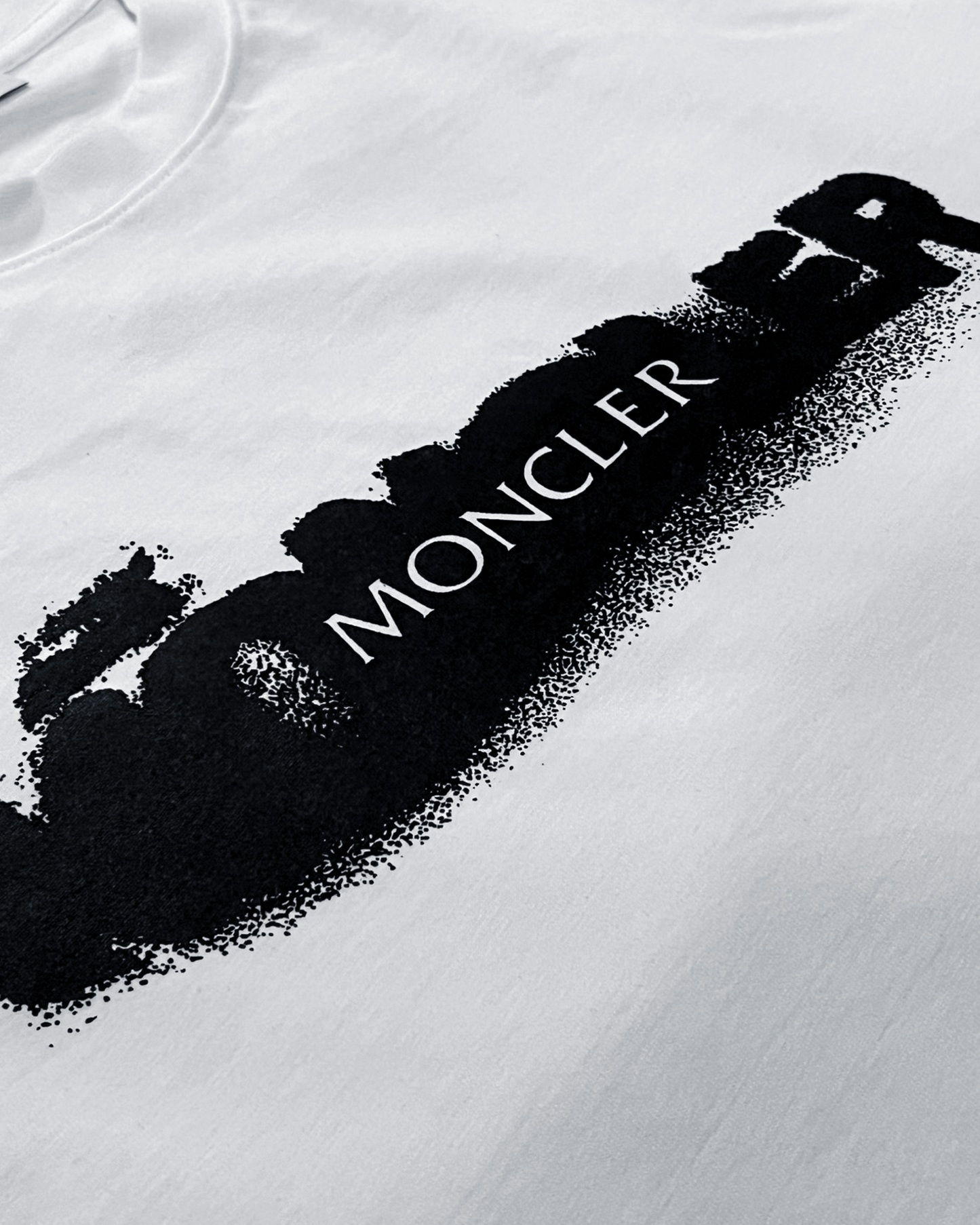 Moncler - Sprayed Logo T-Shirt - White
