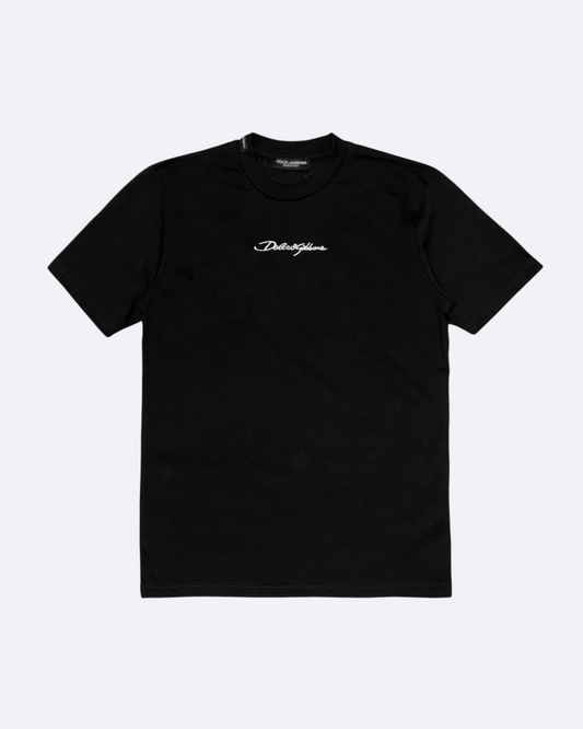 Dolce & Gabbana - Signature Embroidery T-Shirt - Black