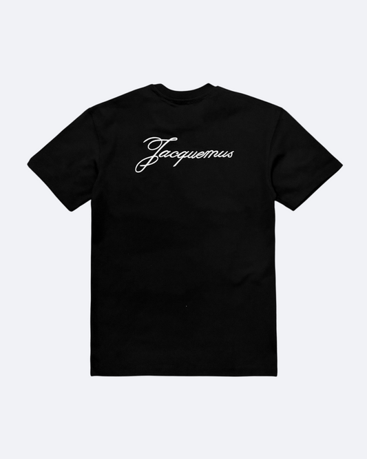 Jacquemus - Script Embroidery T-Shirt - Black