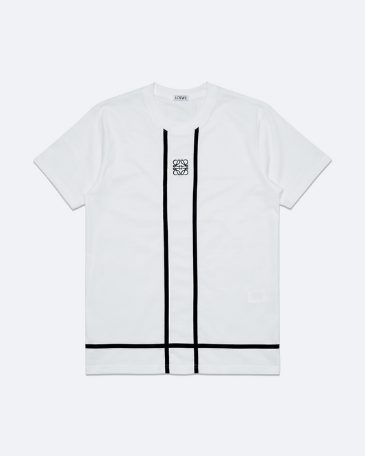 Loewe x On - Stripe Logo T-Shirt - White