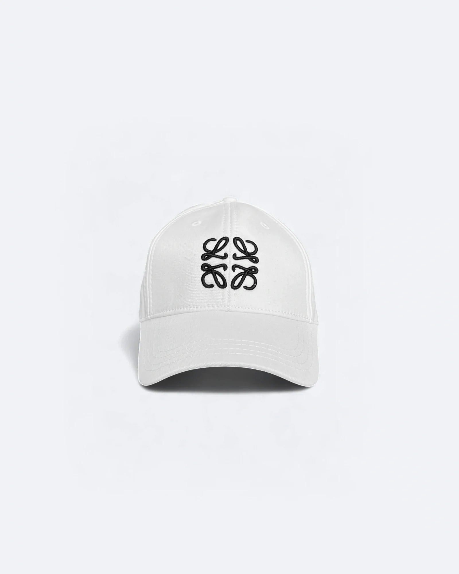 Loewe - Black Logo Embroidery Cap - White