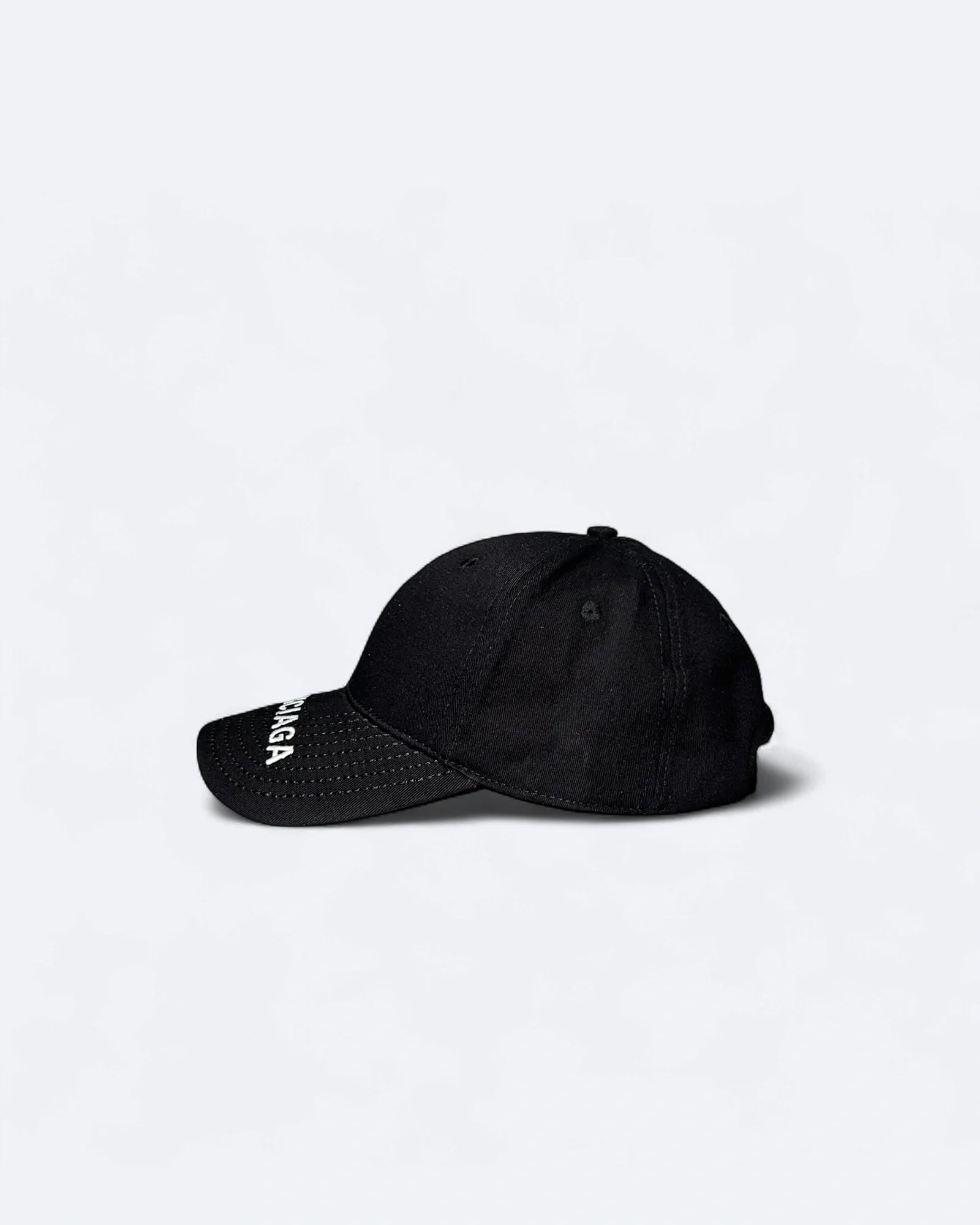 Balenciaga - Visor Logo Embroidery Cap - Black
