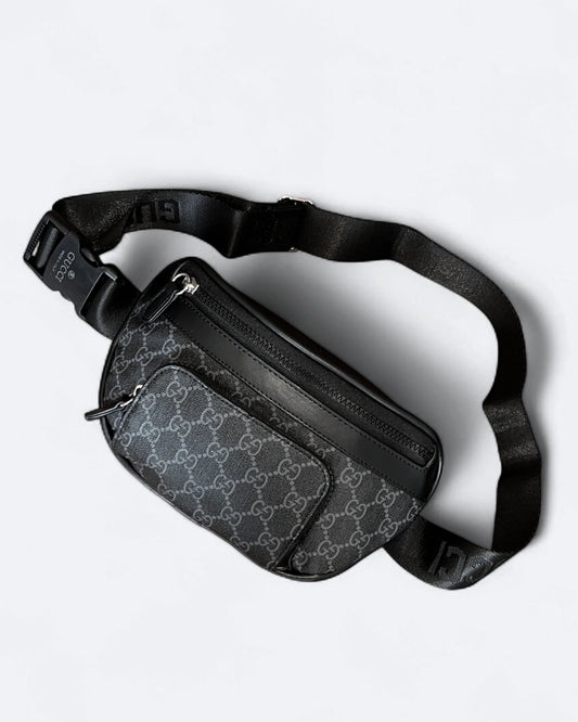 Gucci - GG Canvas Crossbody Bag - Black