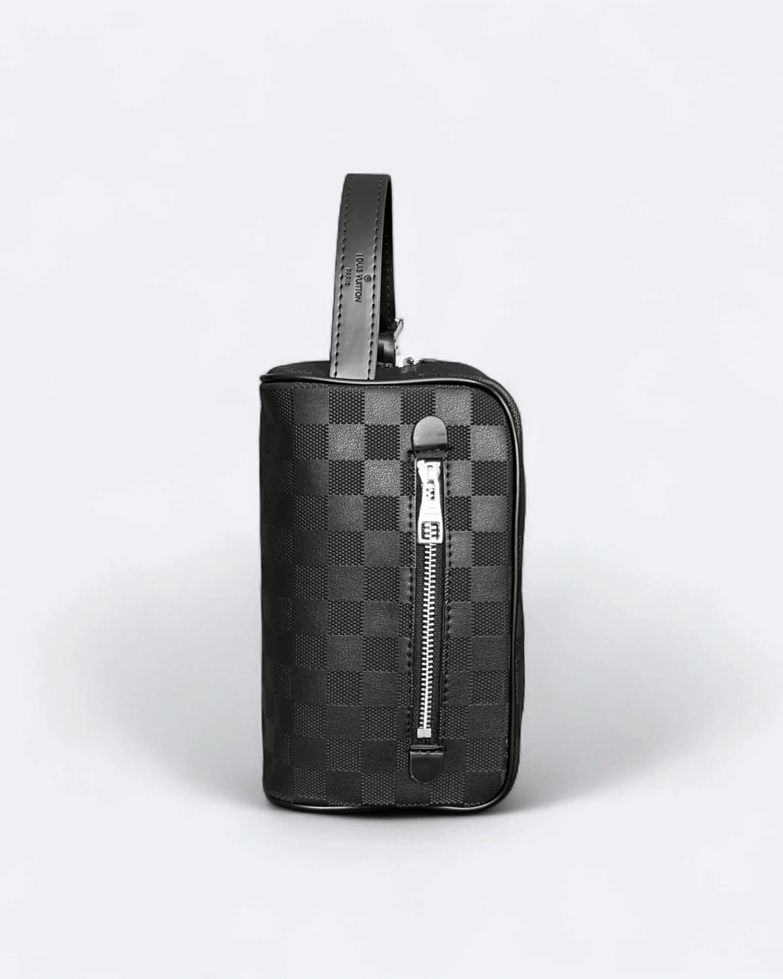 Louis Vuitton - Damier Embossed Hand Pouch Bag - Black