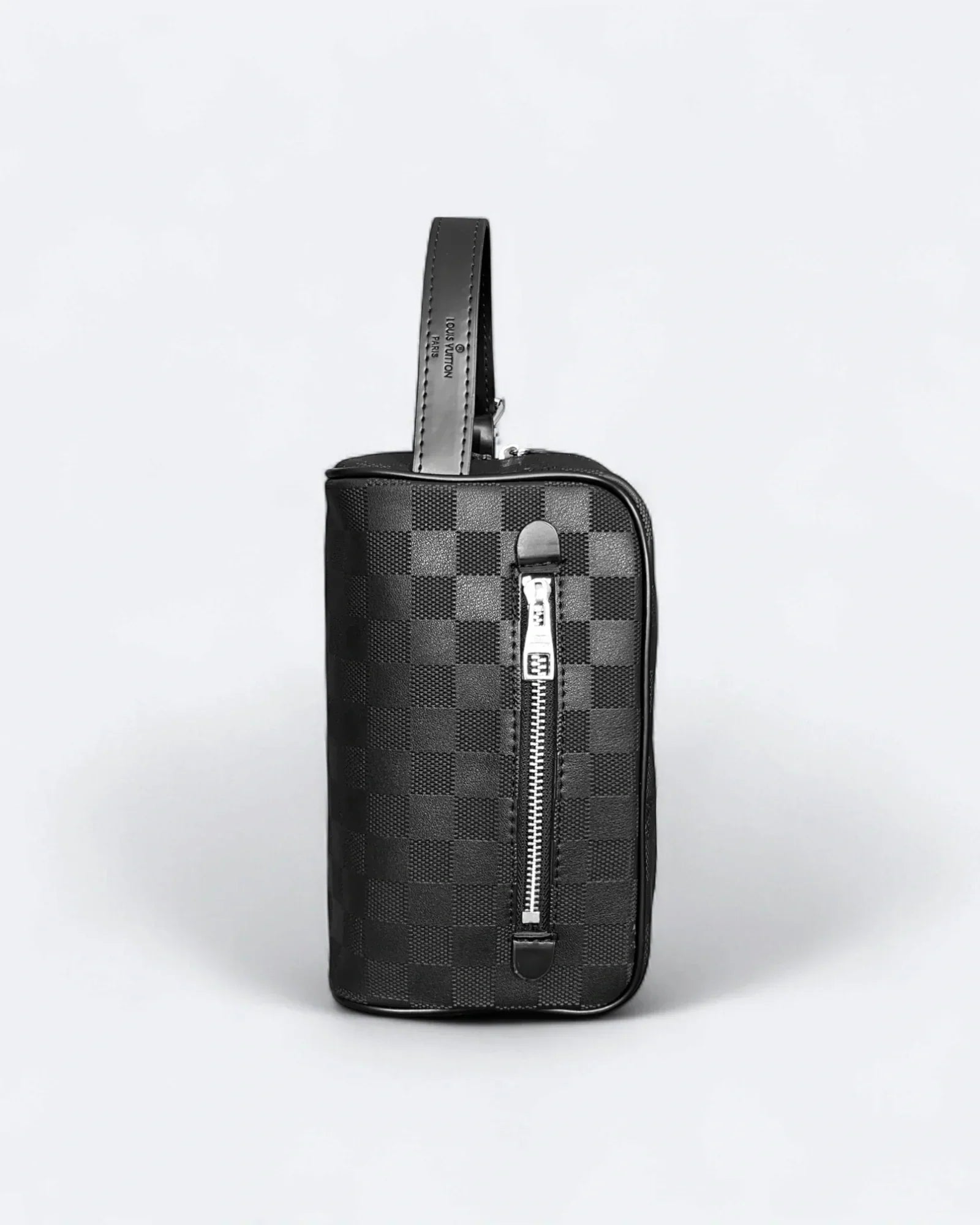 Louis Vuitton - Damier Embossed Hand Pouch Bag - Black