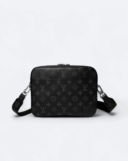 LVTN - Pattern Duo Messenger Bag - Black