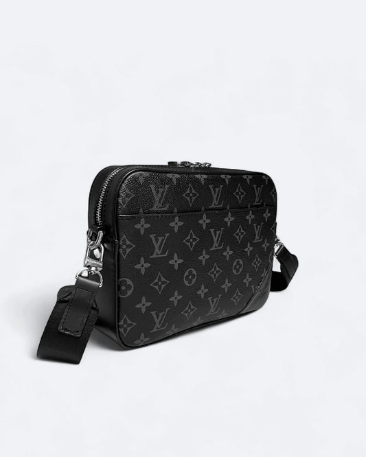 LVTN - Pattern Duo Messenger Bag - Black