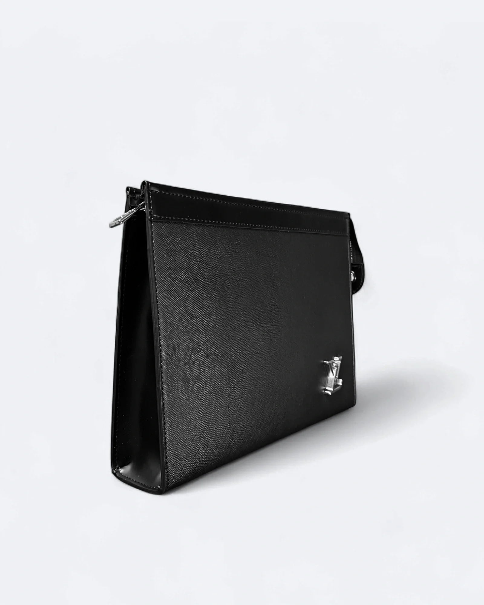 LVTN - Silver Pin Clutch - Black