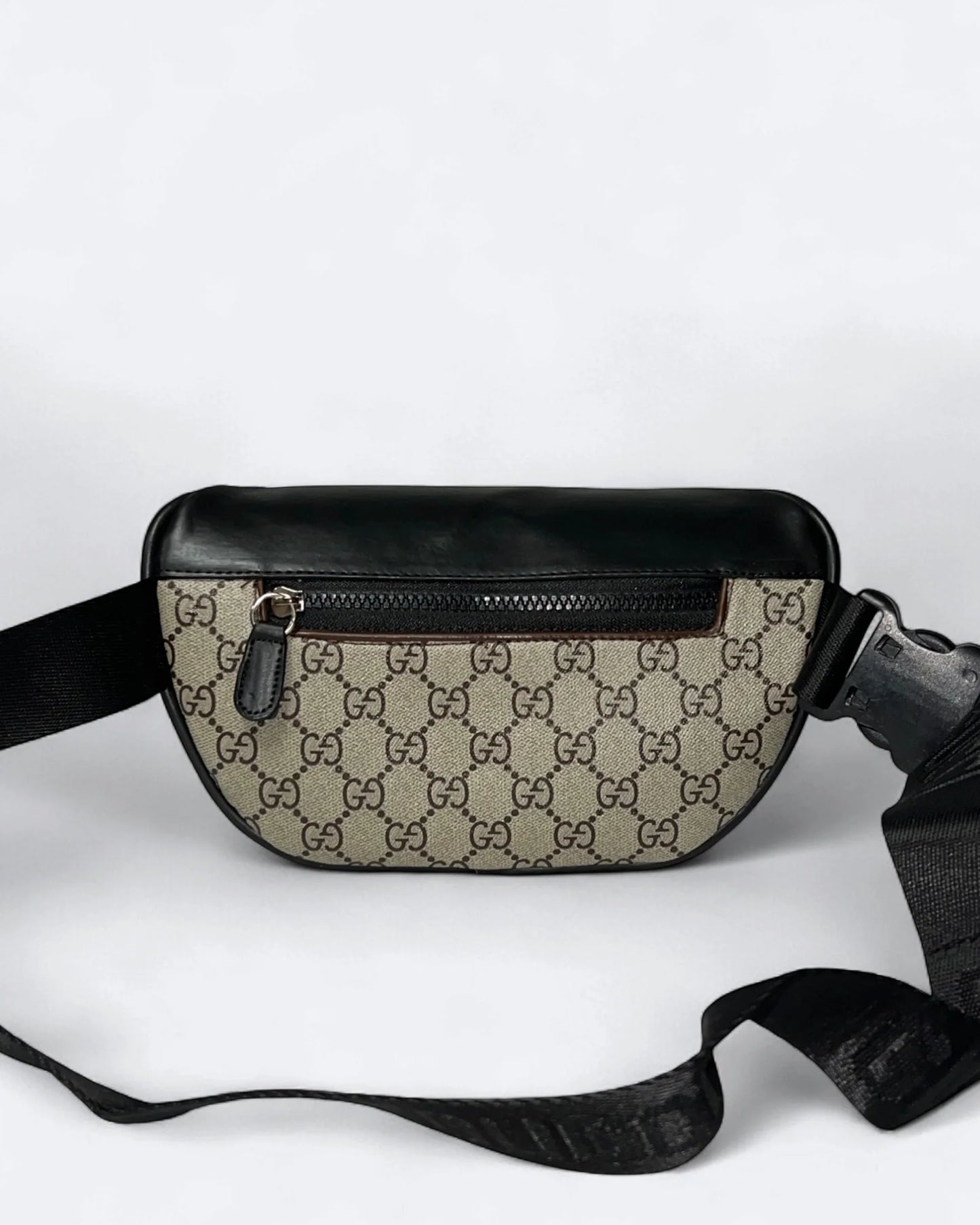 GC - GG Canvas Crossbody Bag - Beige/Black