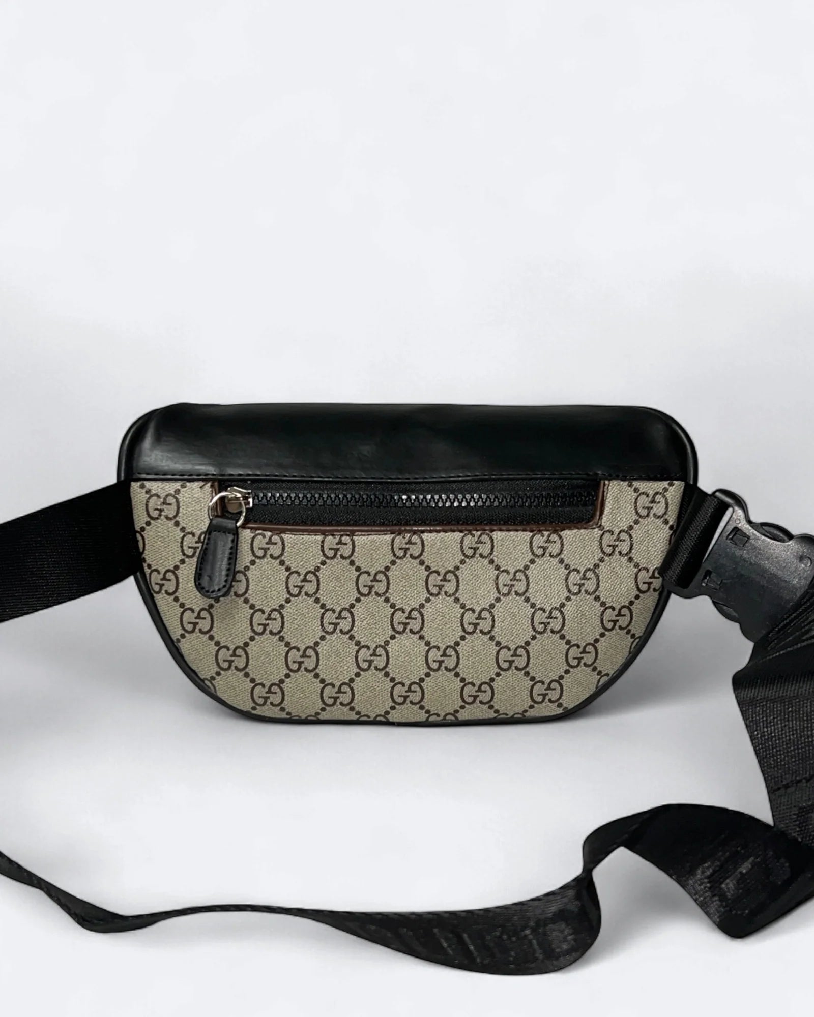 GC - GG Canvas Crossbody Bag - Beige/Black