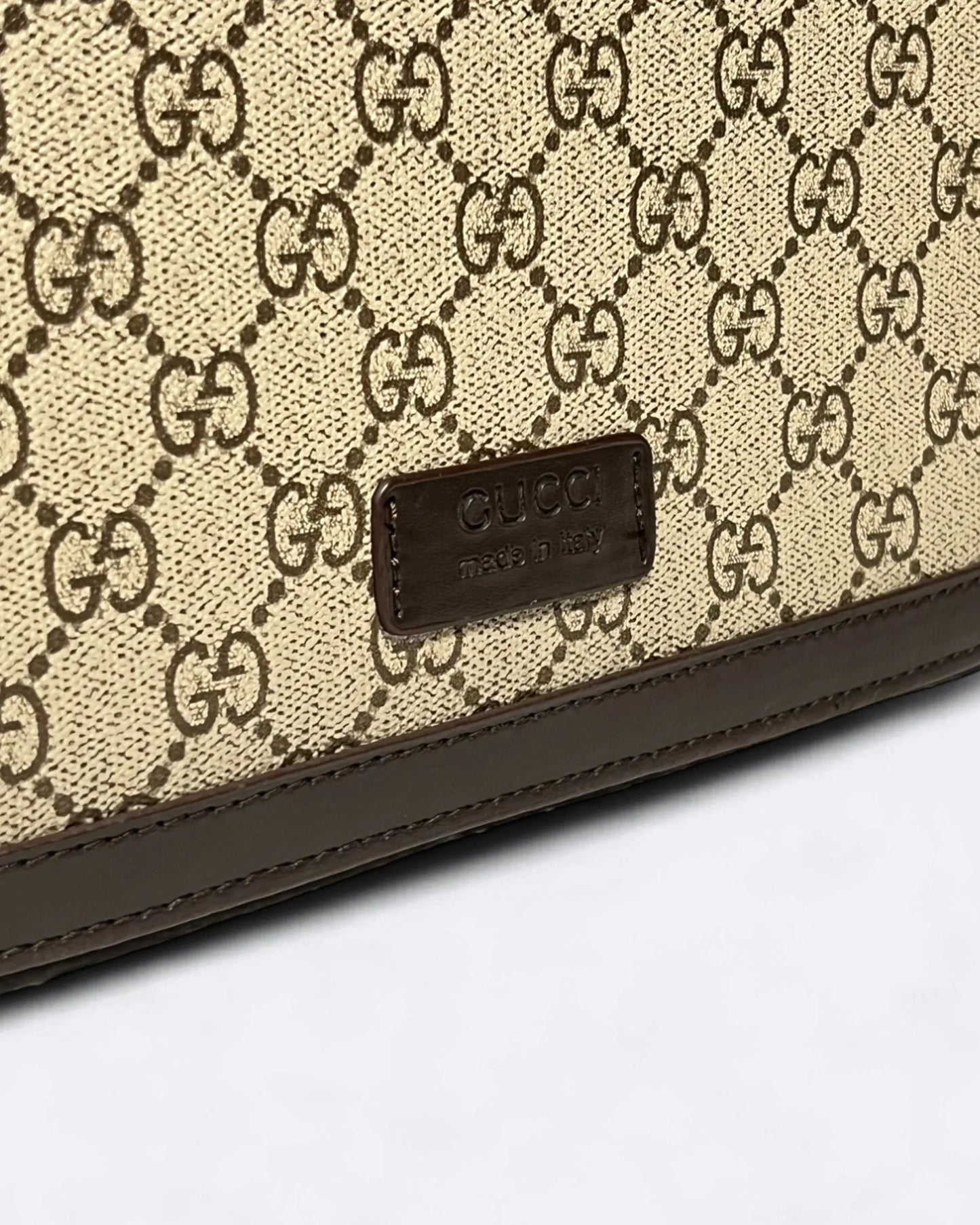 GC - GG Canvas Messenger Bag - Beige/Brown