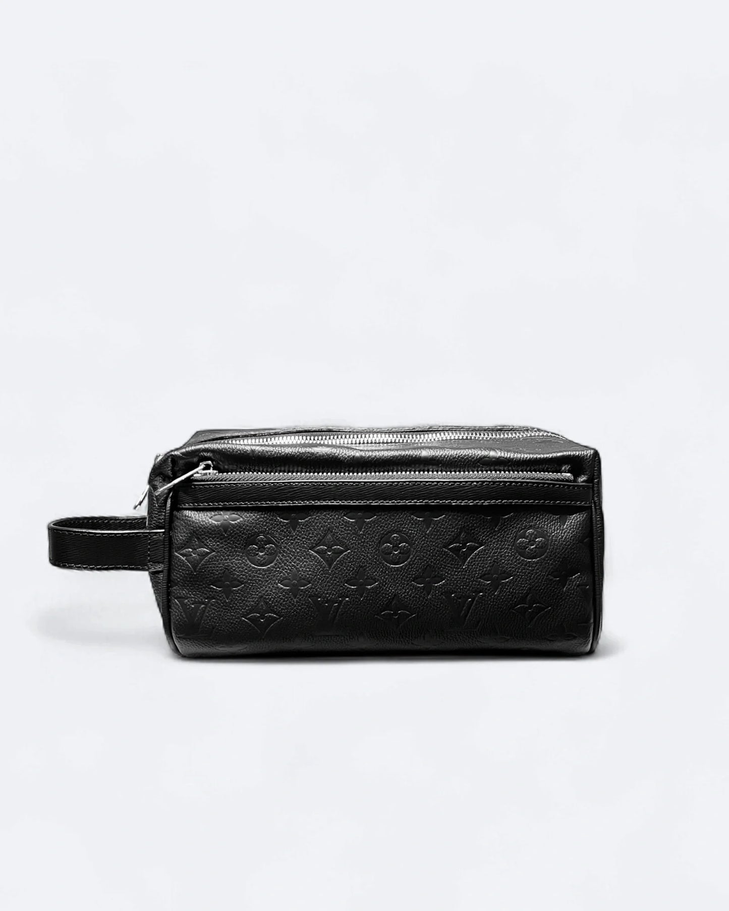 LVTN - Pattern Embossed Toiletry Bag - Black